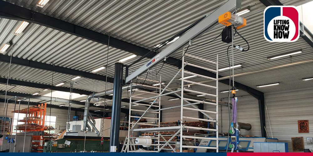 Jib crane for Jens Lauritsens Eftf. | © CERTEX Danmark A/S Jib crane for Jens Lauritsens Eftf. | © CERTEX Danmark A/S