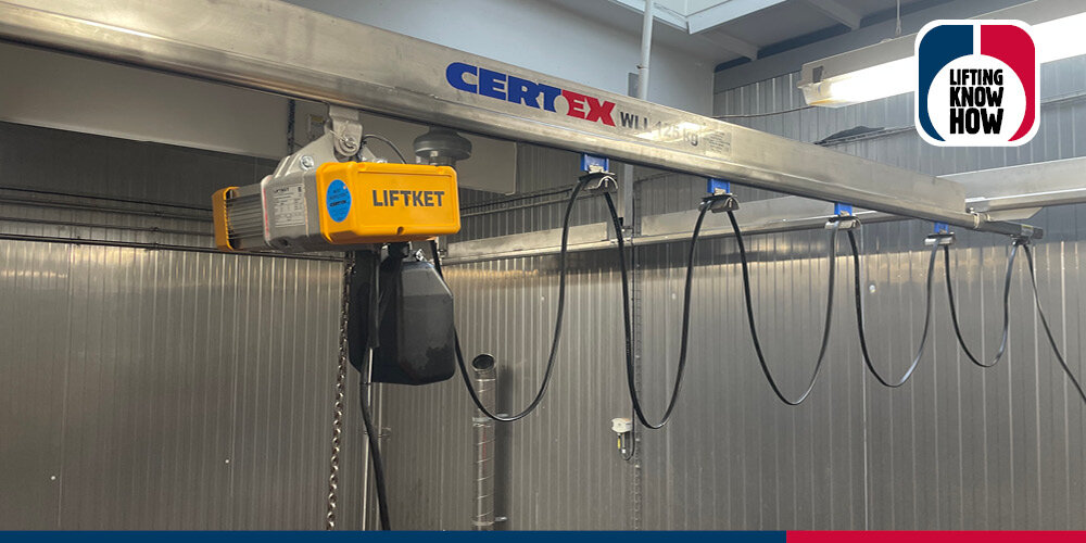 © CERTEX Danmark A/S Overhead light crane for Kohberg Bakery | © CERTEX Danmark A/S