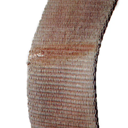 Damaged webbing sling