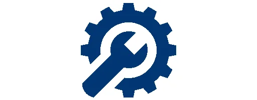 Wrench and gear icon